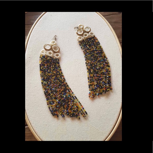 Boho maxi earrings - Picture 2 of 2